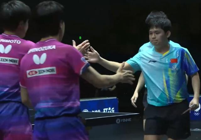 林诗栋/黄友政3-1双杀张本智和/篠塚大登进半决赛